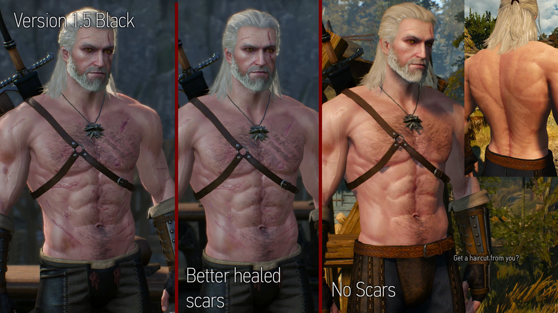Chest Hair For Geralt At The Witcher 3 Nexus Mods And