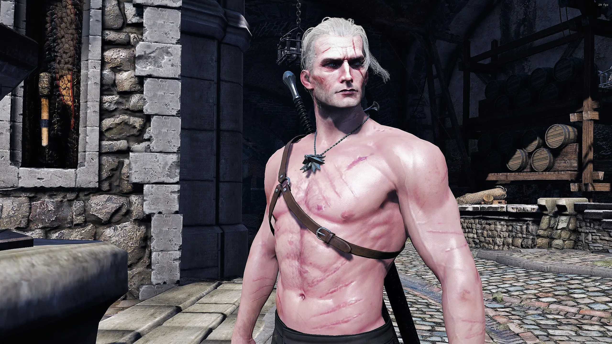 The witcher 3 mods brutal face фото 46