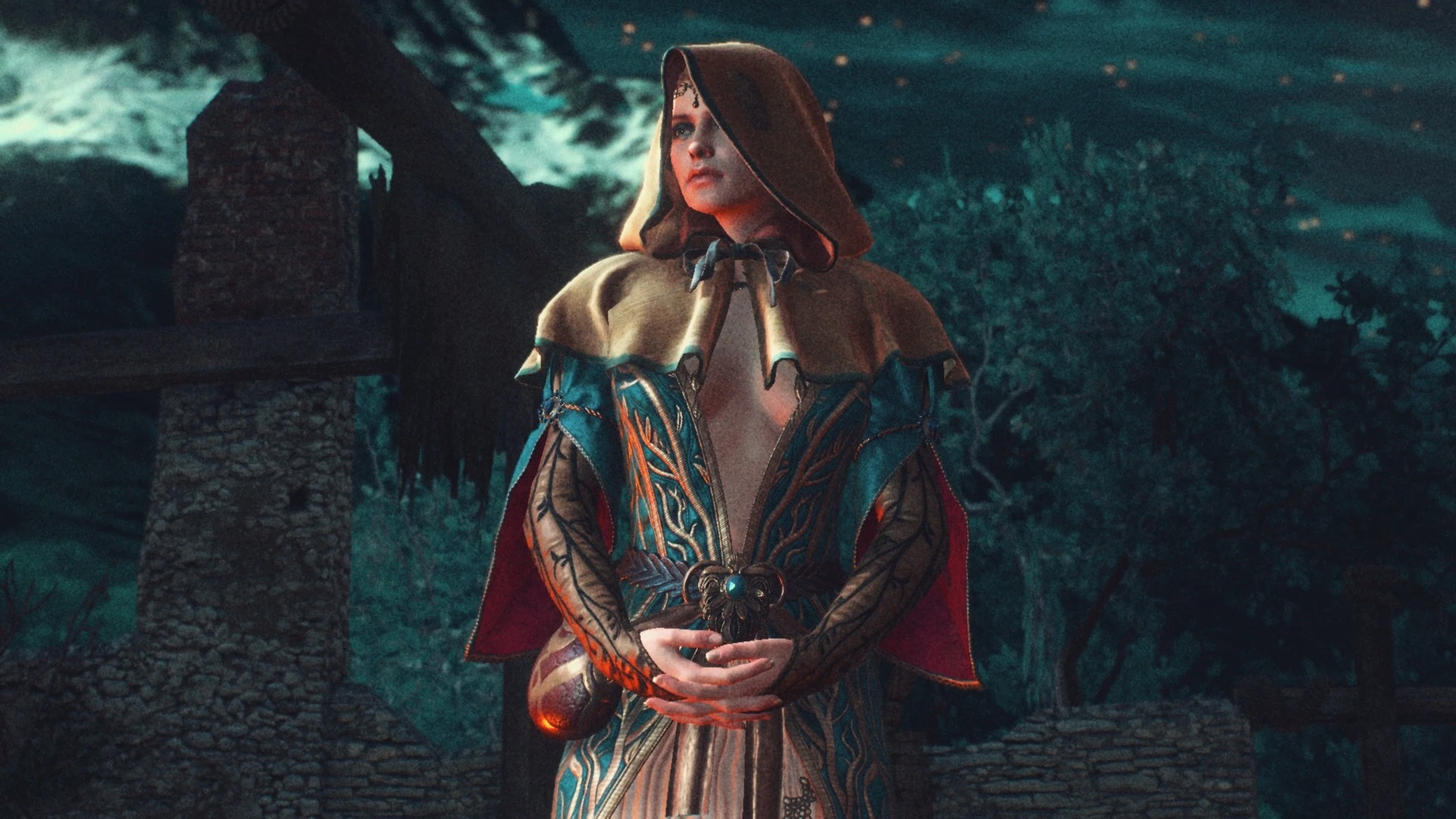 Anna Henrietta with Triss DLC dress at The Witcher 3 Nexus - Mods and ...