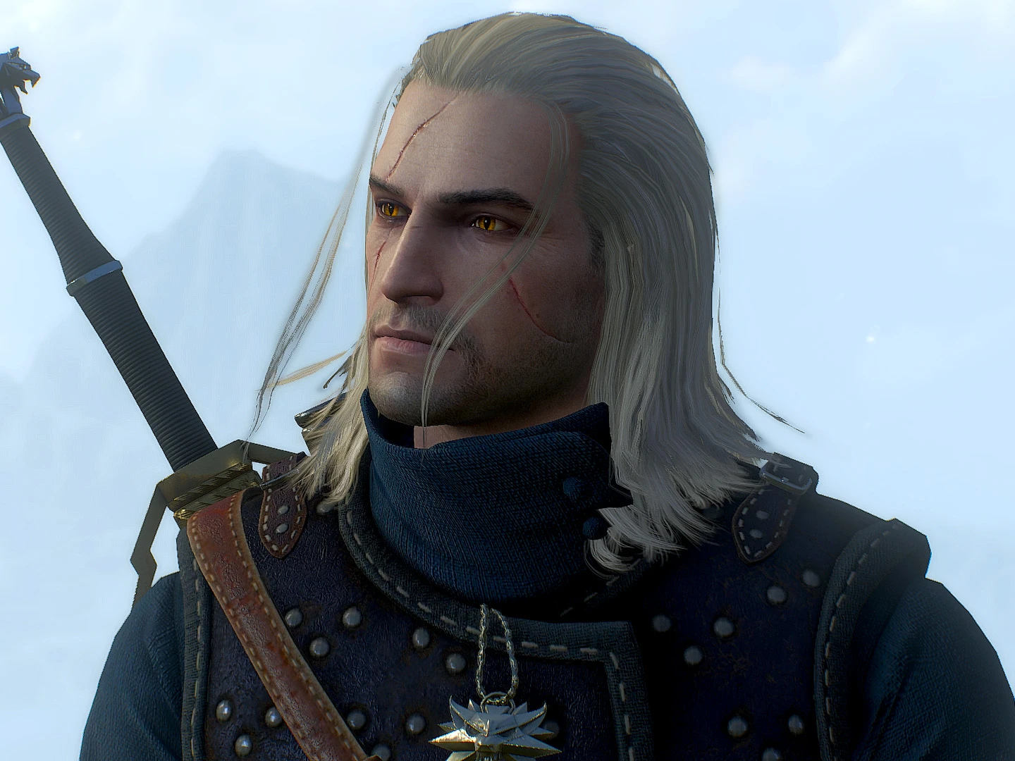 The witcher 3 geralt hairstyle фото 100