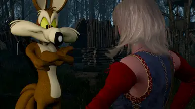 Coyote as Geralt