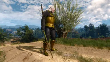 gold and black gryphon set