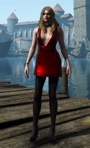 1.1 update with shorter dress and darker red