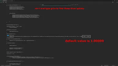 edit DoF values