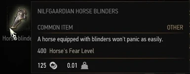 Nilfgaardian Horseblinders