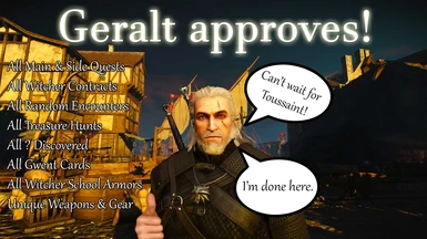 Geralt approves