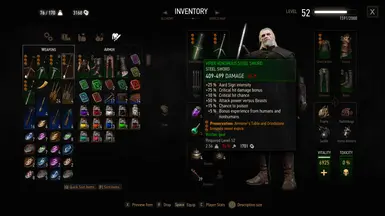 The Witcher 2 inventory, Witcher Wiki