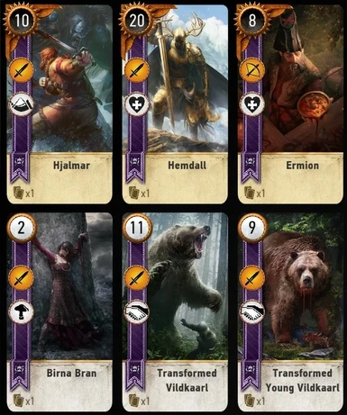 Skellige Gwent Cards Deck ENGLISH/ French version FAN MADE Witcher 3 
