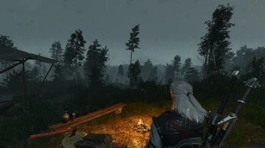 Realistic Weather White Orchard Storm