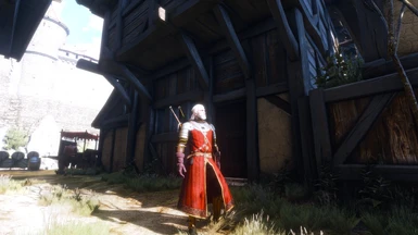 Geralt sunning his balls off