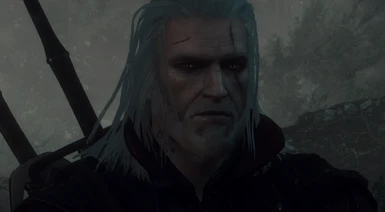 Geralt The White Beard with Hairworks completely enabled 4 _Wiedzmin Lighting Mod V6 and PATHOS Reshade_