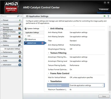 AMD APU Integrated Performance Setting