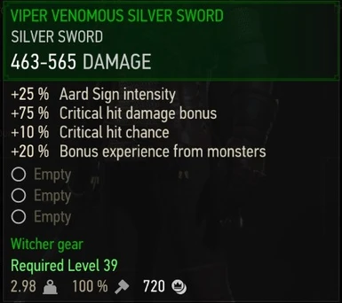 EP1 Viper Silver Sword