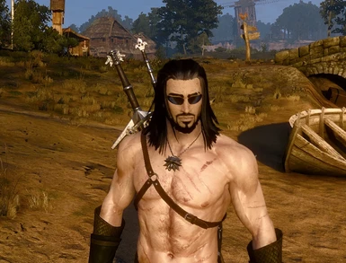 Geralt Deus Ex Hippy with Hairworks and custom beard