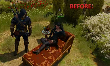 Yennefer DLC Outfit Remove Stockings at The Witcher 3 Nexus