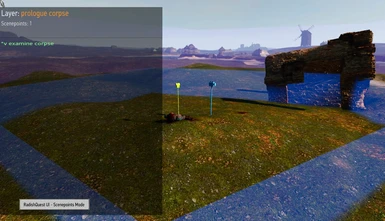 ingame radish quest ui: layer mode - setup of scenepoints/triggerareas