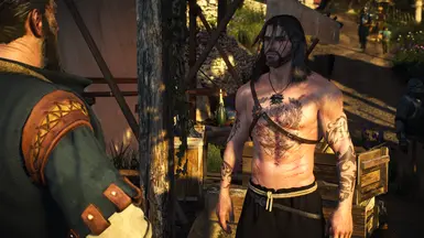 Geralt Chest Tattoo