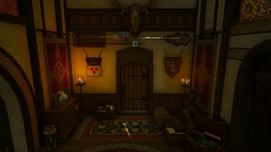 v1.3 Layout of south part of dining room for versions 1, 2, 3, 4, 5 of WitchersLair_PixAndSwords with WHunt weapons