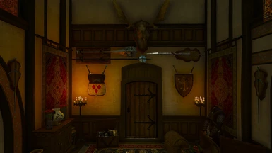 v1.3 Layout of south part of dining room for versions 6 & 7 of WitchersLair_PixAndSwords with WHunt weapons