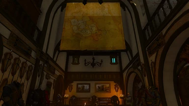 Kaer Morhen Map Tapestry, made hangable by dlc_morePaintings. Code: dlc_kaer_morhen_map_large