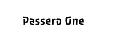 Passero One Font