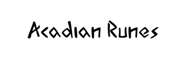 Acadian Runes Font