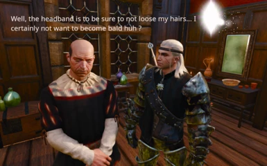 A bald witcher would be ridiculous... 