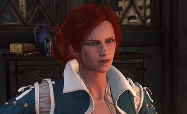 Triss Big Auburn Bun Hairstyle (Combined DLC Hair) at The Witcher 3 Nexus -  Mods and community