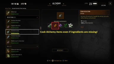 Free Alchemy Mod - No ingredients required - Next-gen compatible
