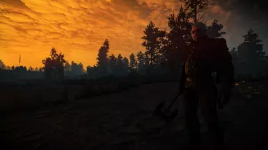 beautiful sunset with Wuuthrad