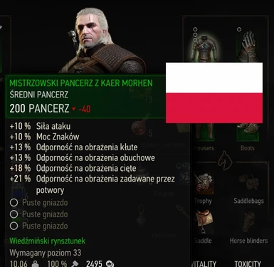 Kaer Morhen Upgradable Gear - Polish translation