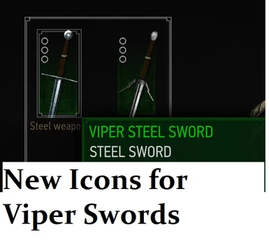 New Icons for Viper School swords