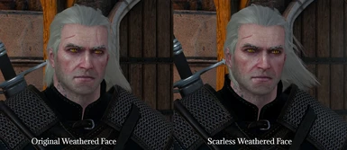Scarless Vanilla Geralt & Bubsy's Head Edit