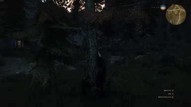Geralt going straight through a tree whee
