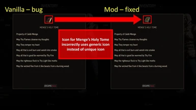 Menge's Holy Tome Icon Fix