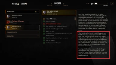 Fixed logic to correctly display Geralt's actions and Sheala / Sile's fate
