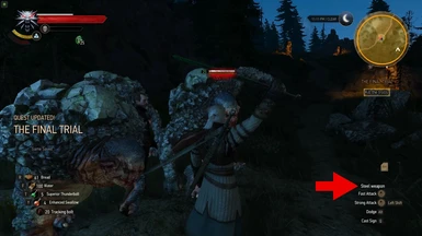 Geralt Sword Trolls - bug