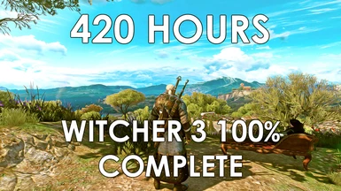 The Witcher 3 100 Percent Complete Save