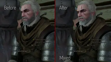 Anyone know of a way/mod to make Geralt's hair and beard color actually  match properly? It bugs me sooo much during dialogue : r/witcher