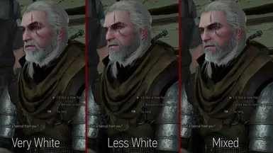 Anyone know of a way/mod to make Geralt's hair and beard color actually  match properly? It bugs me sooo much during dialogue : r/witcher