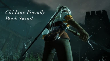 Ciri Lore Friendly Book Sword