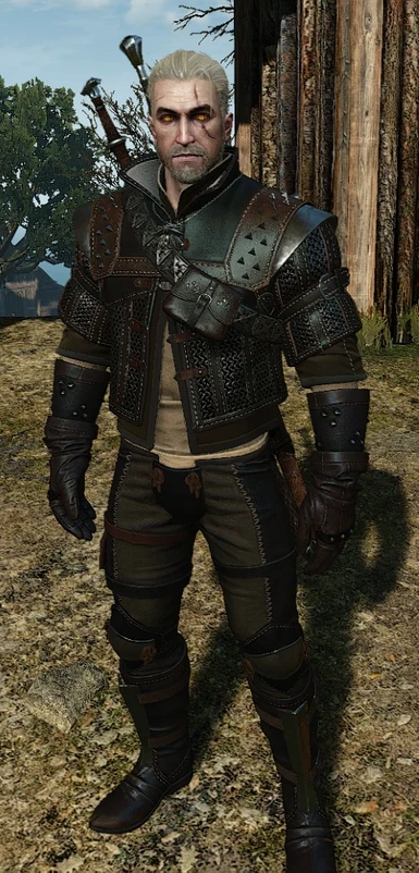 Wolf Armor brown retex at The Witcher 3 Nexus - Mods and community