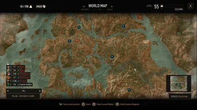 Map of all shrine locations