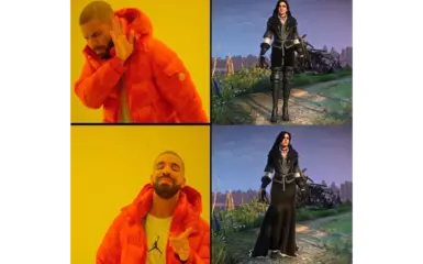 Yennefer always wears the gown ( NEXT GEN )