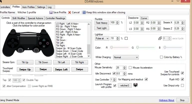 DS4 Quicksave and Touchpad Shortcuts