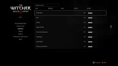 In-Game Settings