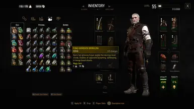 Inventory with restored bombs