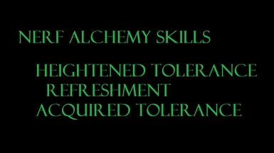 Nerf Alchemy Skills Patch 1.31