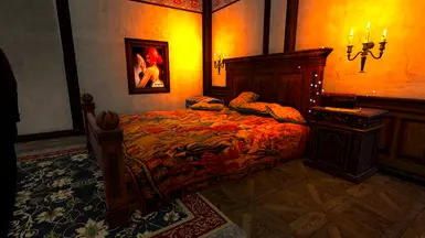 Triss's bed at Kaer Morhen