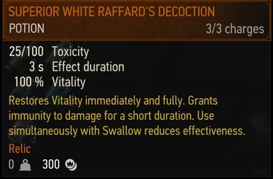 Simultaneous White Raffard Decoction and Swallow